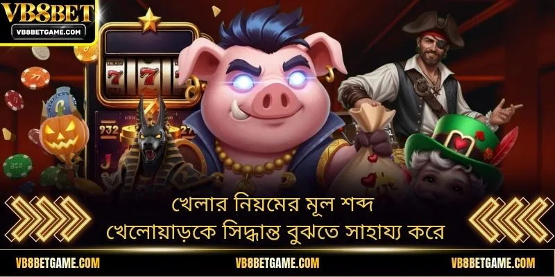 খেলার নিয়মের মূল শব্দ খেলোয়াড়কে সিদ্ধান্ত বুঝতে সাহায্য করে