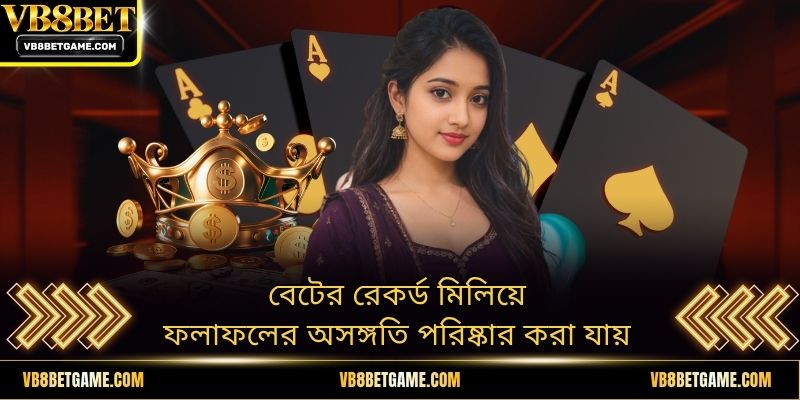 বেটের রেকর্ড মিলিয়ে ফলাফলের অসঙ্গতি পরিষ্কার করা যায়